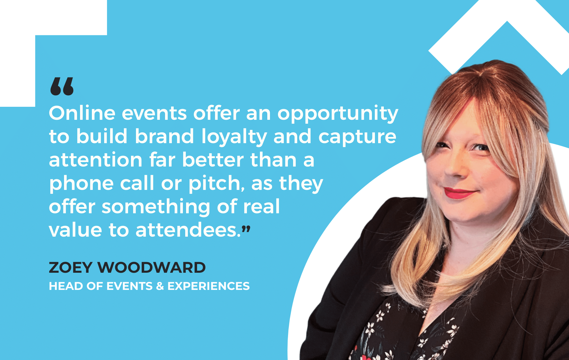 Zoey Woodward events & experiences quote
